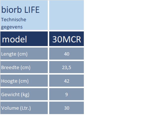 biOrb LIFE 30 MCR  transparant (72053)